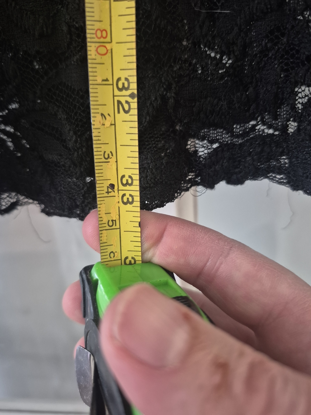 2 For $20!! Black Lace Long-Sleeve A-Line Dress Easel Size Small/Medium - Picture 8 of 9